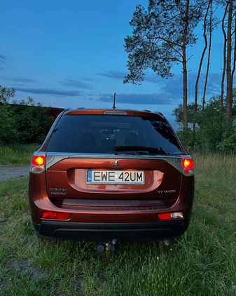 Mitsubishi Outlander cena 49650 przebieg: 141000, rok produkcji 2013 z Wieruszów małe 79